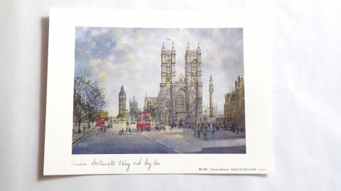 180d_ Obraz, Londýn, Henry W. Moss obraz londýn karton litografie malíř henry w. moss 
