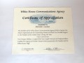 Certifikát, USA, Bush st., 11/1990