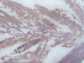Eko-print, bavlna a len, 75 x 30 cm