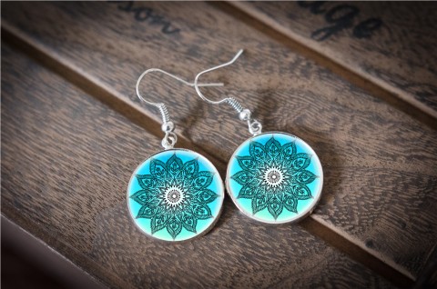 Visací náušnice Mandala originální náušnice letní hvězda květ zahrada králík zajíc léto neon valentýn pryskyřice pink duha kvítek mandala duhovka duhové leknín neonové nevšední audrey 