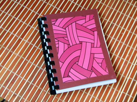 Blok-Fialová fantazie fialová diář zápisník blok bloček vazba 