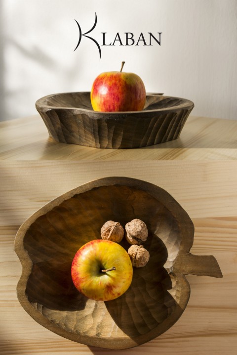 Mísa jablíčko Jedlová dřevo domov řezba jabloň jablko jablíčko ovoce miska mísa nádobí lípa mistička ořechy valašsko 