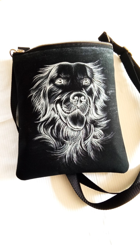 crossbody-STŘÍBRNÝ RETRÍVR pes crossbody 