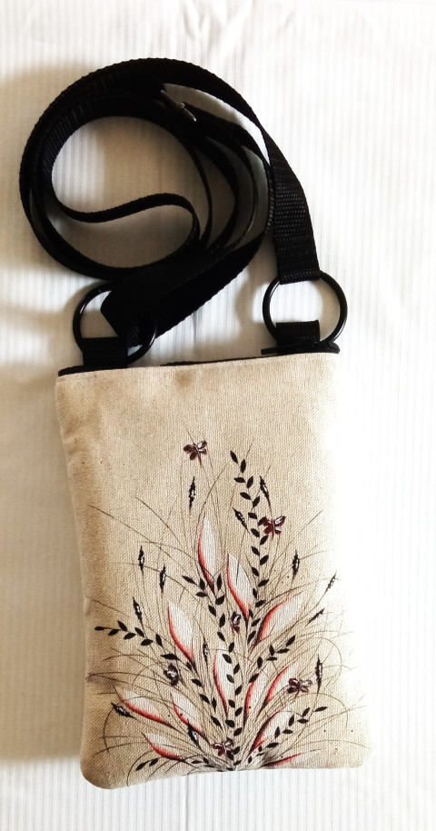 crossbody,taštička květy crossbody 