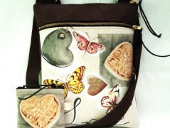 ručně malovaná mikina-MOTÝLCI
