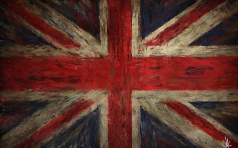 Abstract English Flag 