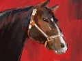 Obraz Horse - technika impasto