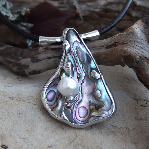 Perperia náhrdelník přívěsek tiffany cínování cínový 