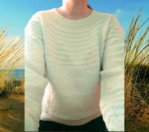Svetr dámský Merino zima podzim pletený přírodní jaro svetr ovčí merino vlněný jednobarevný pulovr 