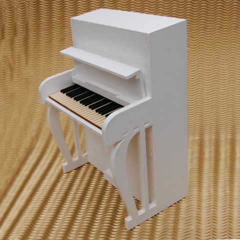 Piano pro panenky bílé klavír barbie piano monster high pianino 