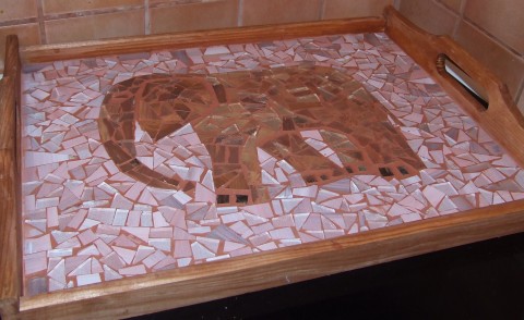 Sloní tulák tác slon tácek mozaika 