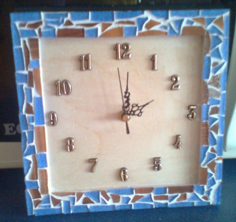 Hodiny - nostalgie hodiny mozaika 