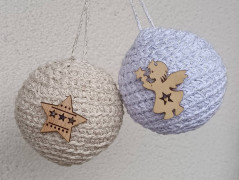 Vánoční baňky sada 2ks dvě barvy