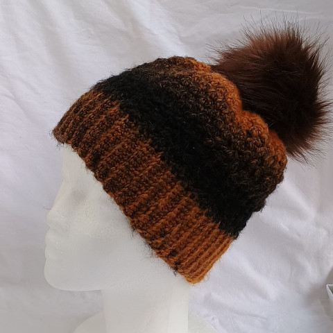 Dámský nebo pánský kulich kulich čepice zimní bambule 
