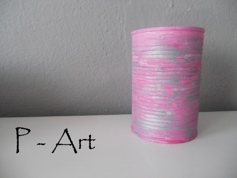 RECY DOZA - malba malba růžová šedá plechovka 