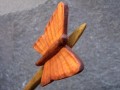Dřevěná jehlice - motýl
