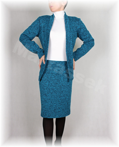 Sukně hřejivá 4 (více barev) zima podzim jarní sukně úpletová úplet zimní vínová bordó hořčicová hřejivá 