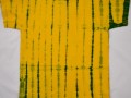 Žluto-zelené triko s listy L