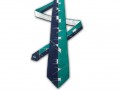 Bílo-modro-tyrkysová kravata