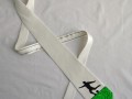 Zeleno-bílo-černá kravata s fotbali