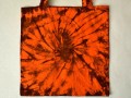 Plátěná oranžovo-hnědá taška