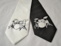 Bubenická kravata černo-bílá