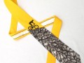 Kravata s cyklistou na přání-žlutá