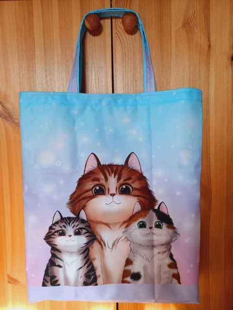 Nákupní taška z kočárkoviny - kočky taška kočka nákupka nákupní kočárkovina 