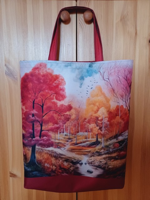 Nákupní taška z kočárkoviny- podzim taška podzim nákupka nákupní kočárkovina 