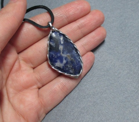 Sodalitový amulet přívěsek modrý amulet sodalit 