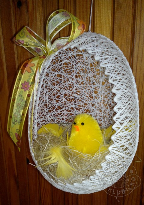 MAXI vajíčkové hnízdečko 23 cm dekorace dárek bavlna jaro velikonoce kuře kuřátko vajíčka vejce kraslice vajíčko hnízdečko bavlnka 