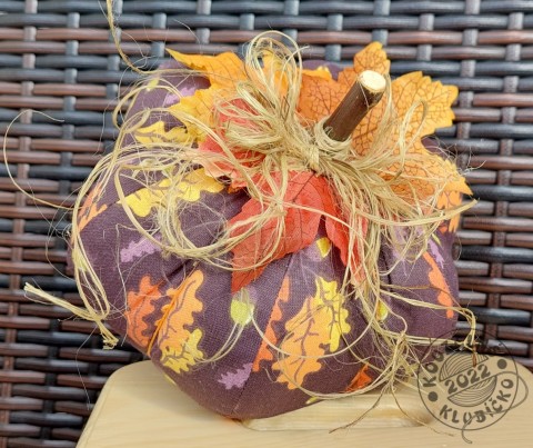 Šitá dýně PODZIM HNĚDÁ velká dekorace podzim dýně halloween podzimní dekorace halloweenská dekorace dýnička šitá dýně 