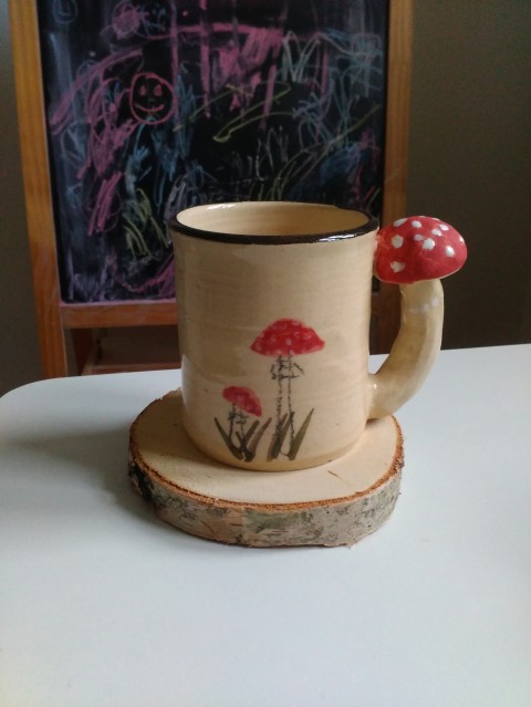 Krásný houby - muchomůrka červená čaj bílá stolování káva puntík houby muchomůrka noha kakao 