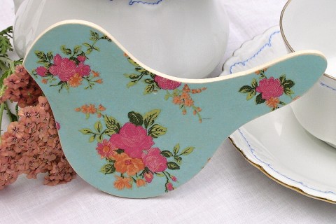 Dekorace holubička dekorace ptáček květiny růže decoupage vintage holubička 