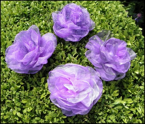 Fialová růže - brož brož květina fialová růže 