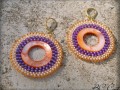Pearl circle - oranžovo fialové