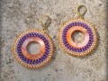 Pearl circle - oranžovo fialové