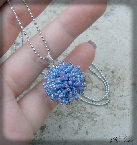 Ježovka - náhrdelník šperk přívěsek korálky doplněk kulička ježovka bodlinky náušnicehrdelník jěžek 