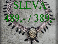 Háčkované náušnice - hnědé