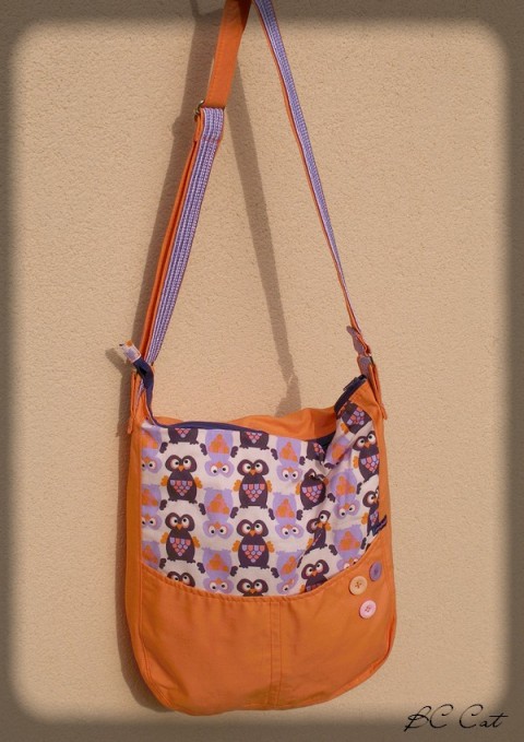 Sovičková retro taška kabelka doplněk taška retro extravagantní sova sovička kapsy veselá nápadná barvy. pestrobarevná 