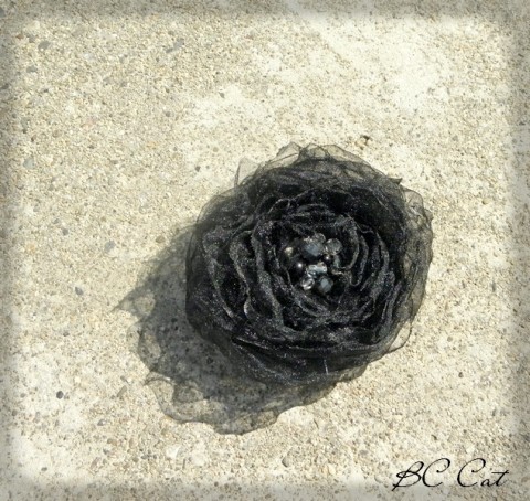 Půlnoční Růže - brož brož šperk doplněk květina růže květ růžička pestrobarevná 