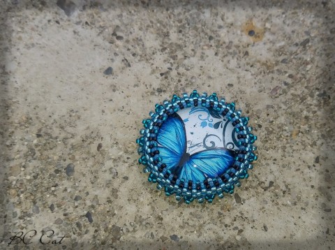 Mávnutí křídel - magnetky - No.4 dekorace korálky motýl dáreček příroda motýlek magnetka magnet pro radost 