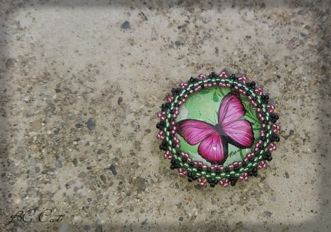 Mávnutí křídel - magnetky - No.5 dekorace korálky motýl dáreček příroda motýlek magnetka magnet pro radost 