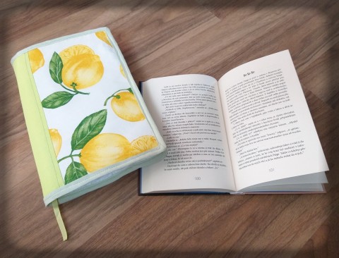 Obal na knihu - Citrony obal ovoce čtení pohádka citron exotika citrus obal na knihu četba citrony 