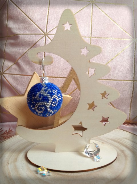 Baňka háčkovaná z korálků no.1 dekorace korálky vánoce sada ozdoba baňky koulička set vánoční ozdoba ozdůbka na stromeček baňka vánoční stromeček 