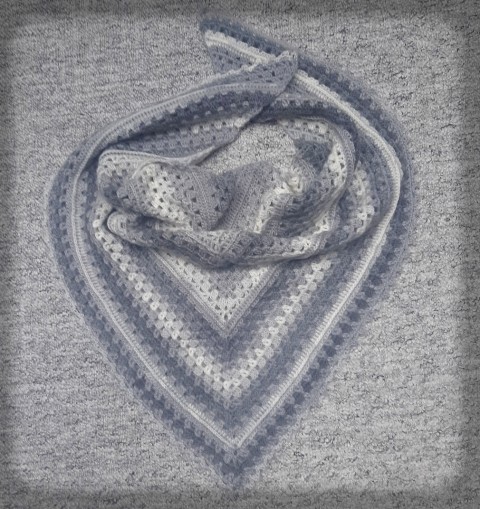 Háčkovaný šátek no.5 zima pletení akryl šátek šál pestrobarevný módní doplněk pro zahřátí 