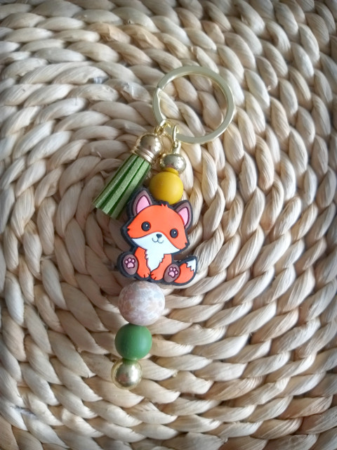 Lištička šperk přívěsek doplněk veselé zvířátko liška lištička na tašku silikon na klíče srandovní lišák zíábava lišče 