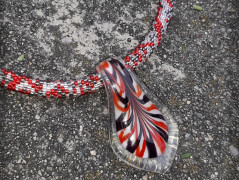 Sníh a jeřabiny - přívěsek