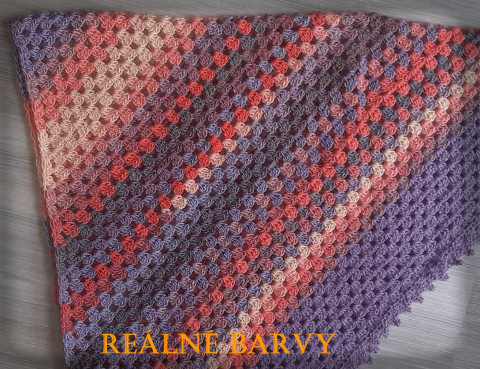 Háčkovaný šátek no.5 doplněk zima háčkování akryl šátek šál módní doplněk pro zahřítí 