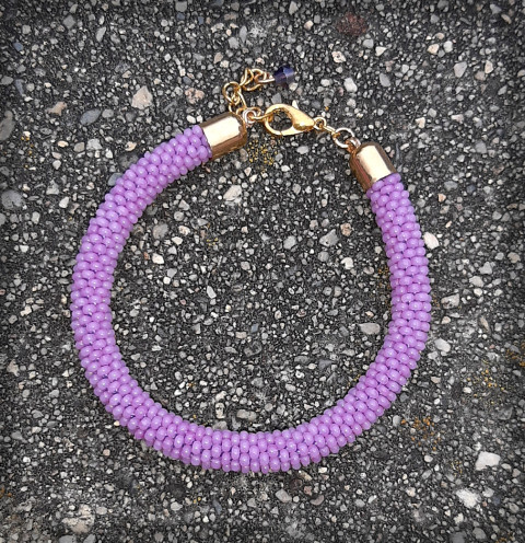 Pastelová duha - náramek - šeříkový šperk náramek doplněk sklo háčkovaná láska romantika dutinka hravý pastelové jednoduchost emoce 